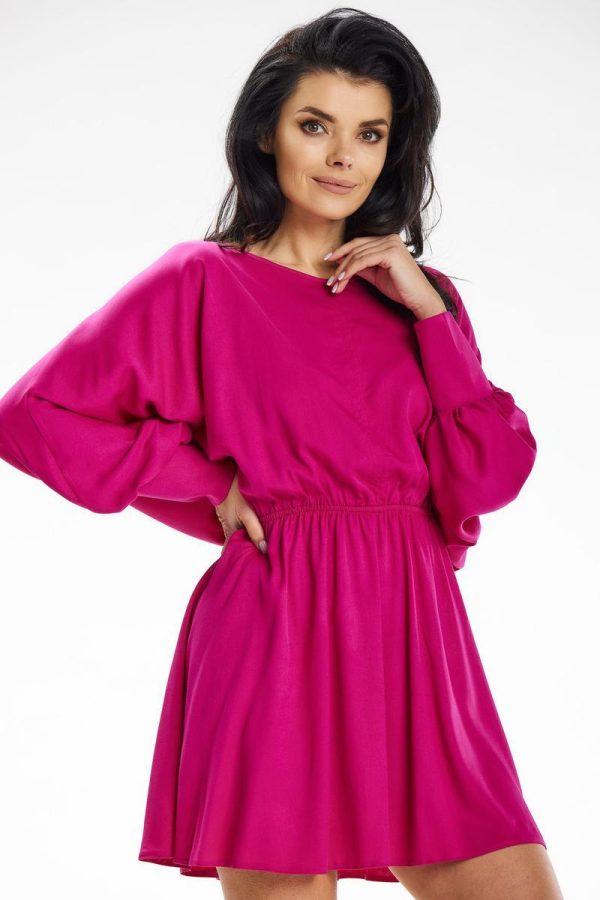 Pink Daydress in Day Dresses with Spandex and Viscose