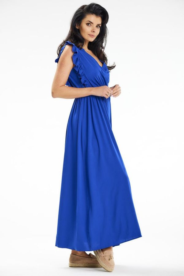 Blue Daydress in Day Dresses with Spandex and Viscose