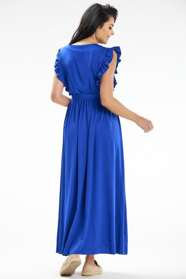 Blue Daydress in Day Dresses with Spandex and Viscose
