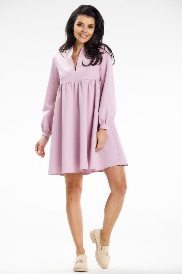 Pink Daydress in Day Dresses with Spandex and Polyester
