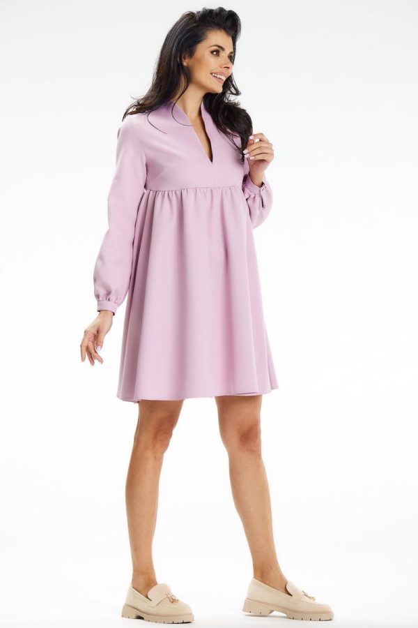Pink Daydress in Day Dresses with Spandex and Polyester