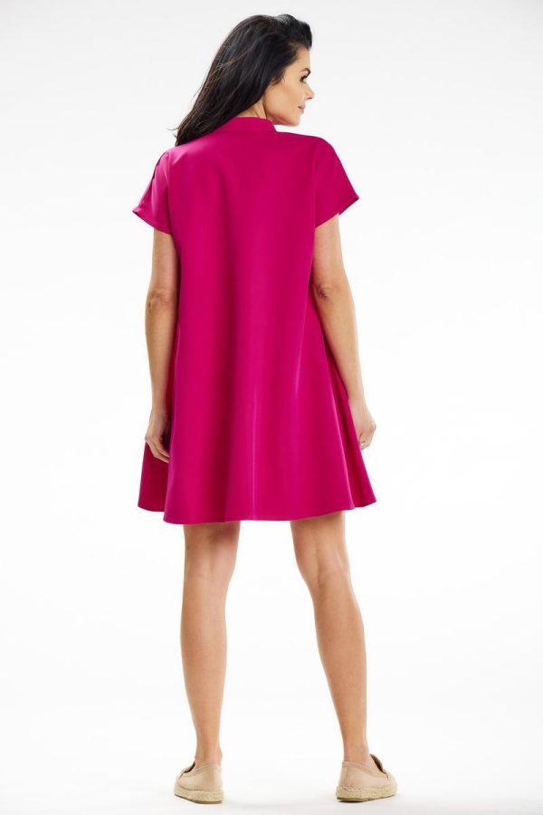 Pink Daydress in Day Dresses with Spandex and Polyester