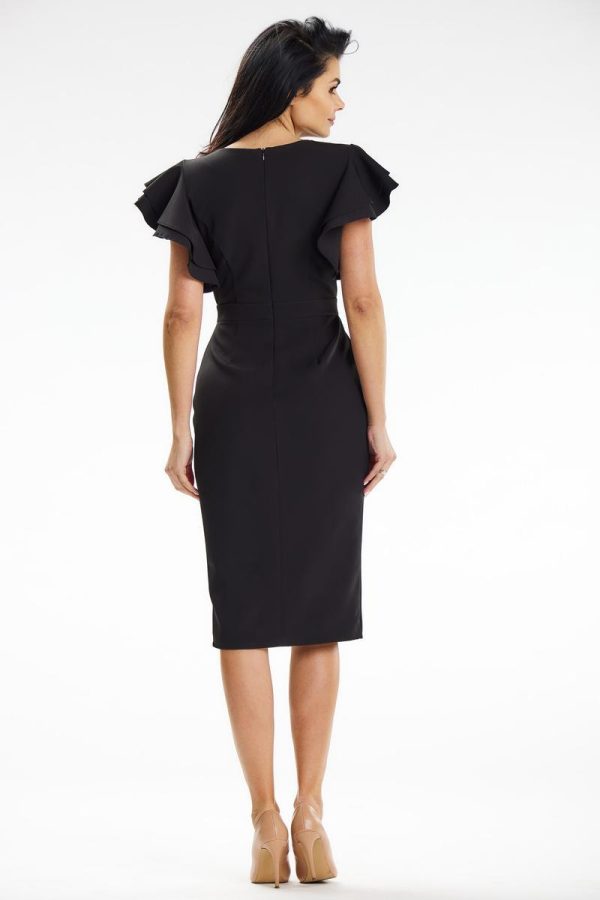 Black Cocktail Dress in Formal Dresses, Cocktail Dresses with Spandex and Polyester