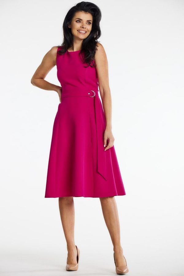 Pink Daydress in Day Dresses with Spandex and Polyester