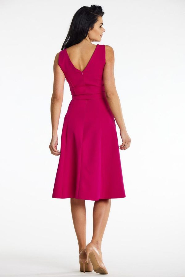 Pink Daydress in Day Dresses with Spandex and Polyester