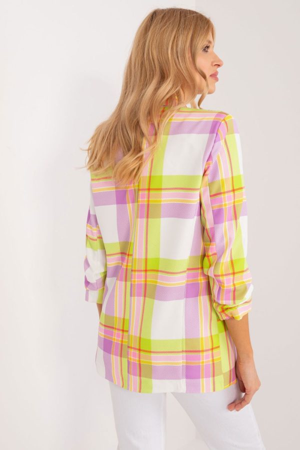 Multicolor Jacket in Jackets, Vests For Women with Spandex and Polyester