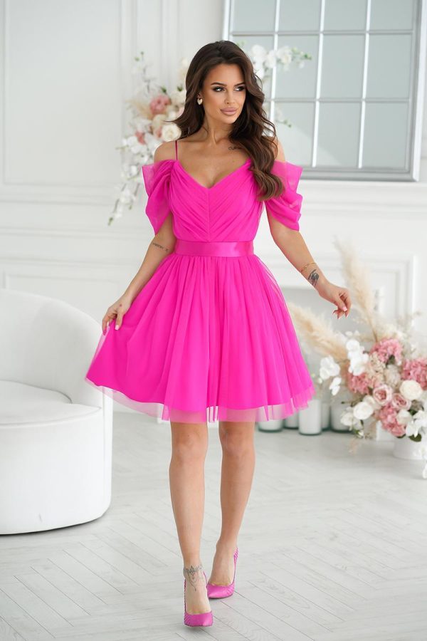Violet Evening Dress in Evening Dresses with Polyester and Viscose