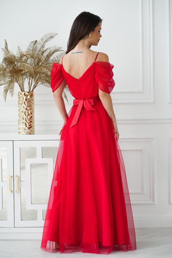 Red Long Dress in Evening Dresses with