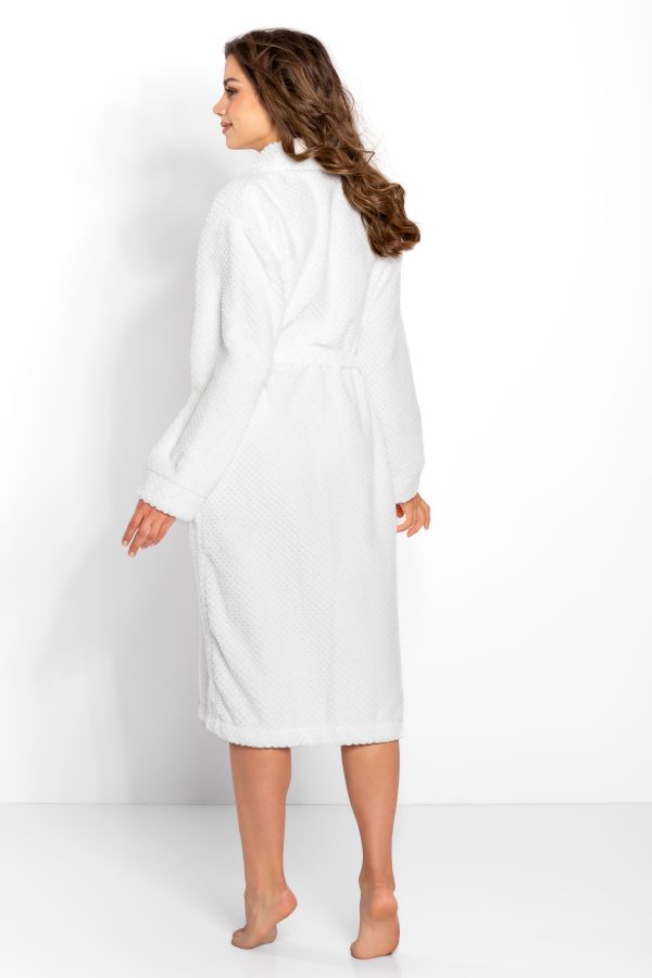 Beige Bathrobe in Dressing Gowns, Bathrobes For Women with Polyester