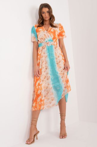 Blue Daydress in Day Dresses with Spandex, Polyester and Viscose