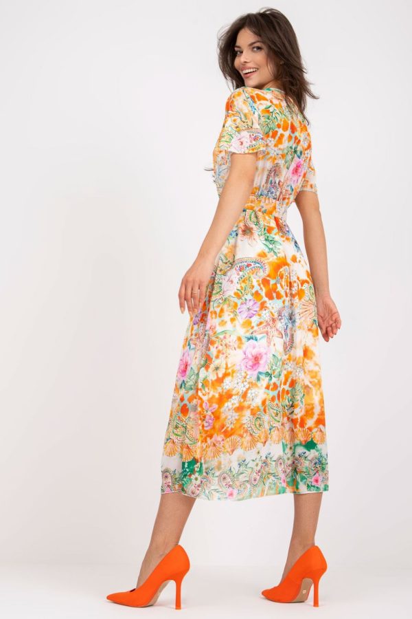 orange Daydress model 196204 Italy Moda