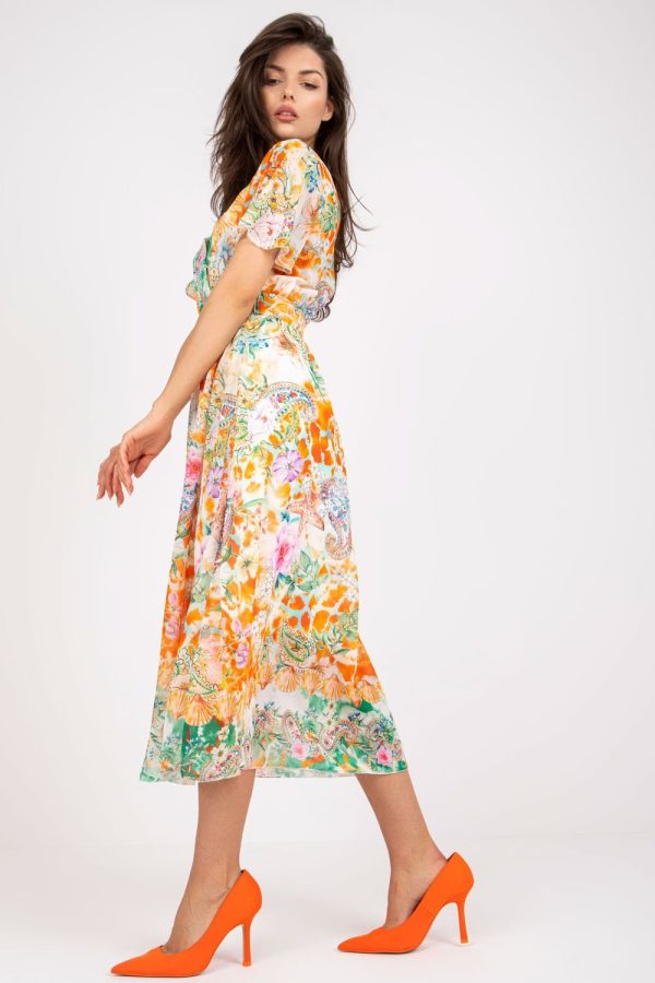 orange Daydress model 196204 Italy Moda