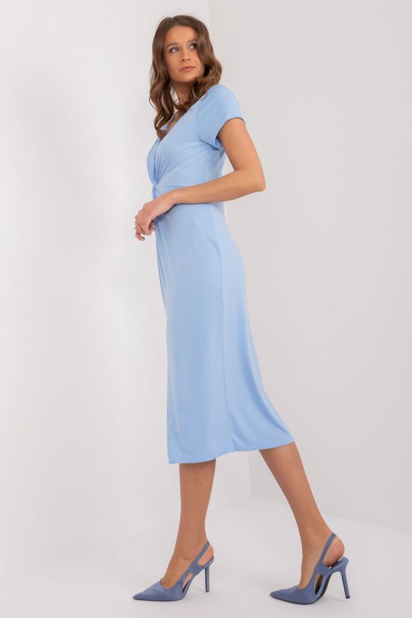 Blue Daydress in Day Dresses with Spandex and Polyester
