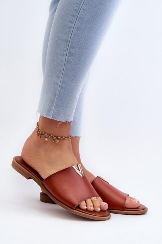 Brown Flip-flops in Sandals & Flip-Flops For Women with Fabric, Footbed and Heel Height