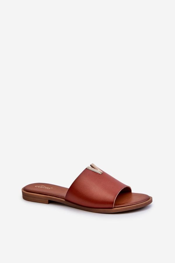 Brown Flip-flops in Sandals & Flip-Flops For Women with Fabric, Footbed and Heel Height