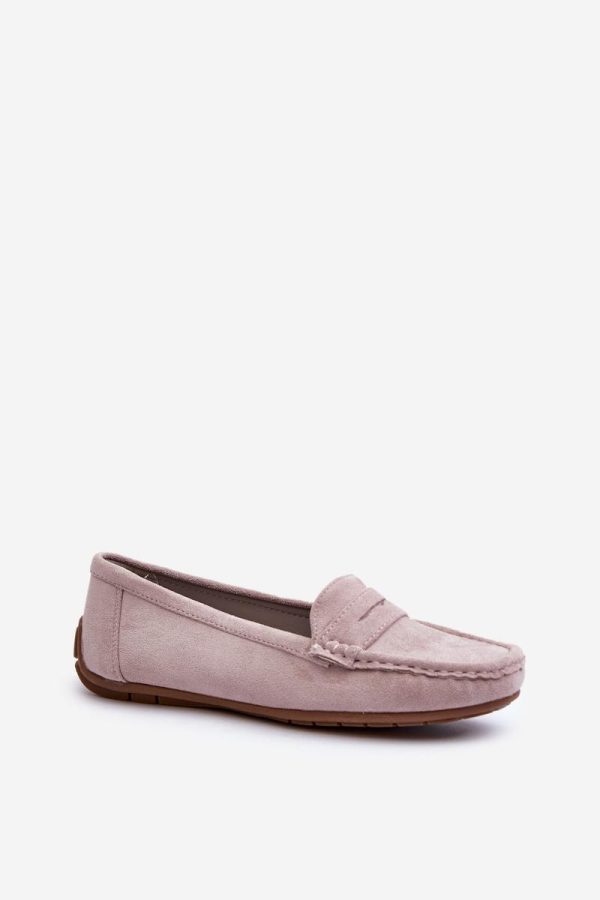 Violet Mocassin in Moccasins, Loafers with Fabric, Footbed, Upper Height and Sole Height