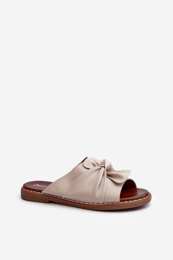 Beige Flip-flops in Sandals & Flip-Flops For Women with Fabric, Footbed and Heel Height