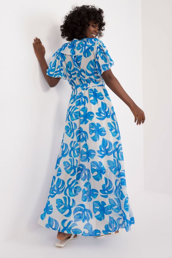 Blue Daydress in Day Dresses with Spandex and Polyester
