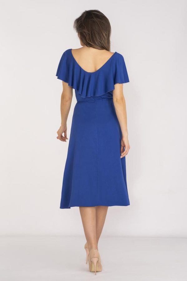 Blue Daydress in Day Dresses with Spandex and Viscose