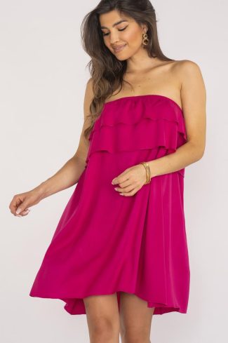 1028690 Pink Daydress in Day Dresses with Spandex and Viscose