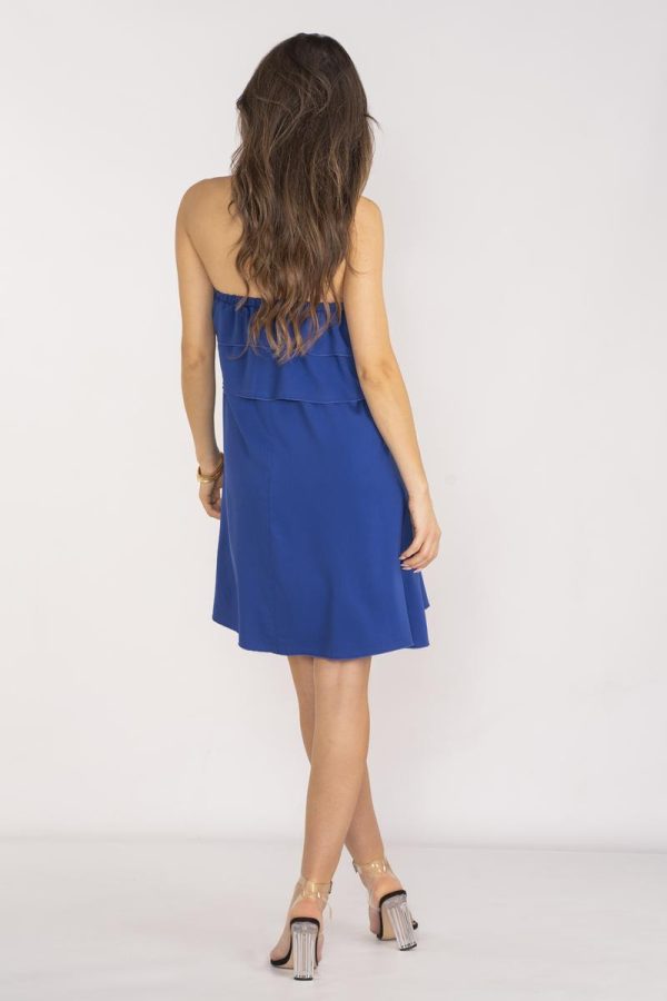 Blue Daydress in Day Dresses with Spandex and Viscose