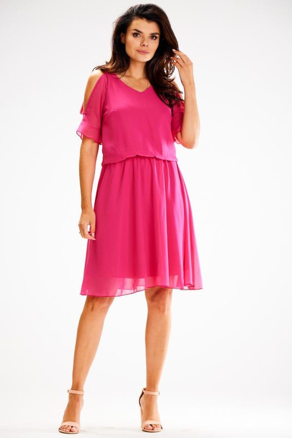 Pink Daydress in Day Dresses with Polyester