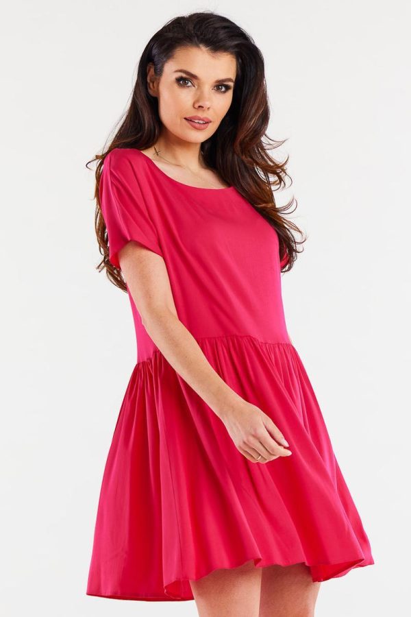 Pink Daydress in Day Dresses with Spandex and Viscose