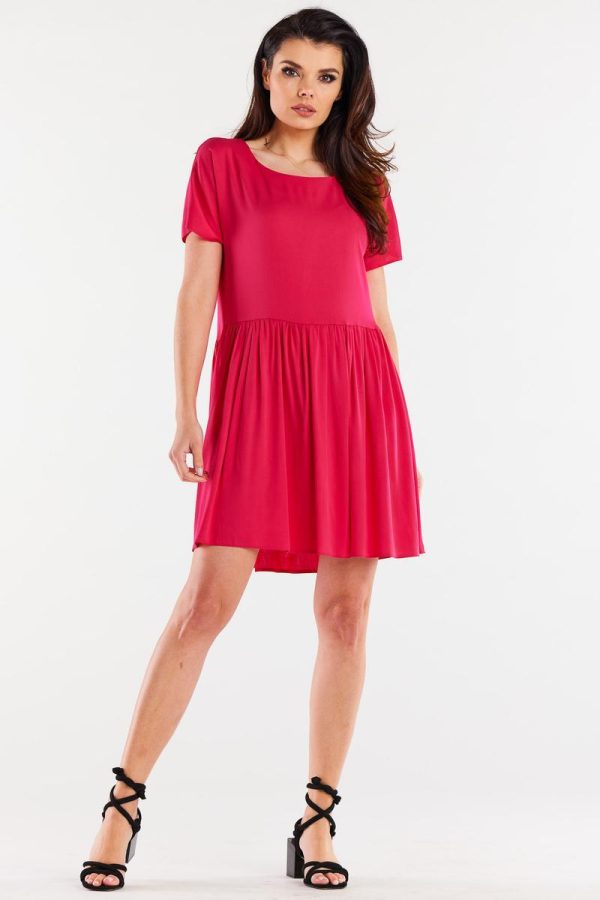 Pink Daydress in Day Dresses with Spandex and Viscose