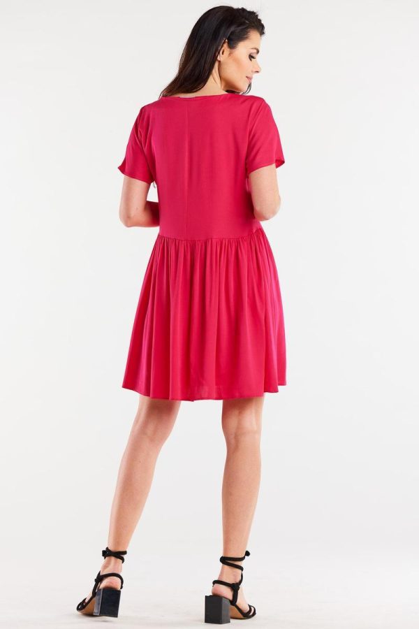 Pink Daydress in Day Dresses with Spandex and Viscose