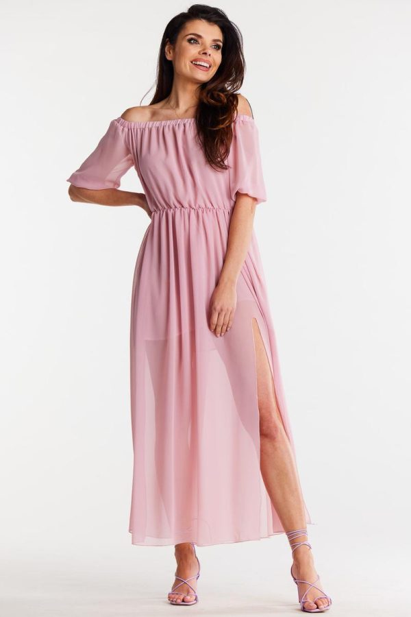 Pink Daydress in Day Dresses with Polyester