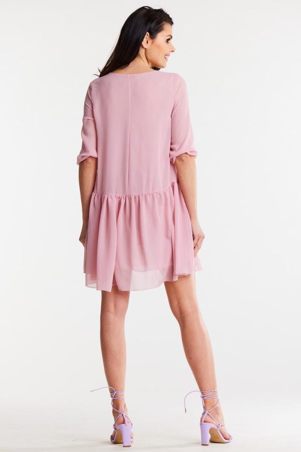 Pink Daydress in Day Dresses with Polyester