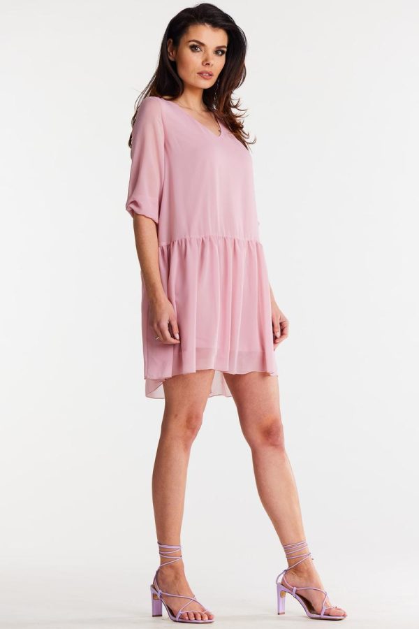Pink Daydress in Day Dresses with Polyester