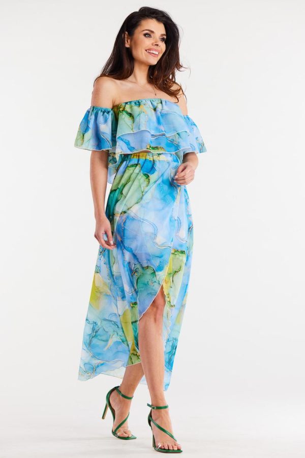 Multicolor Long Skirt in Skirts with Polyester