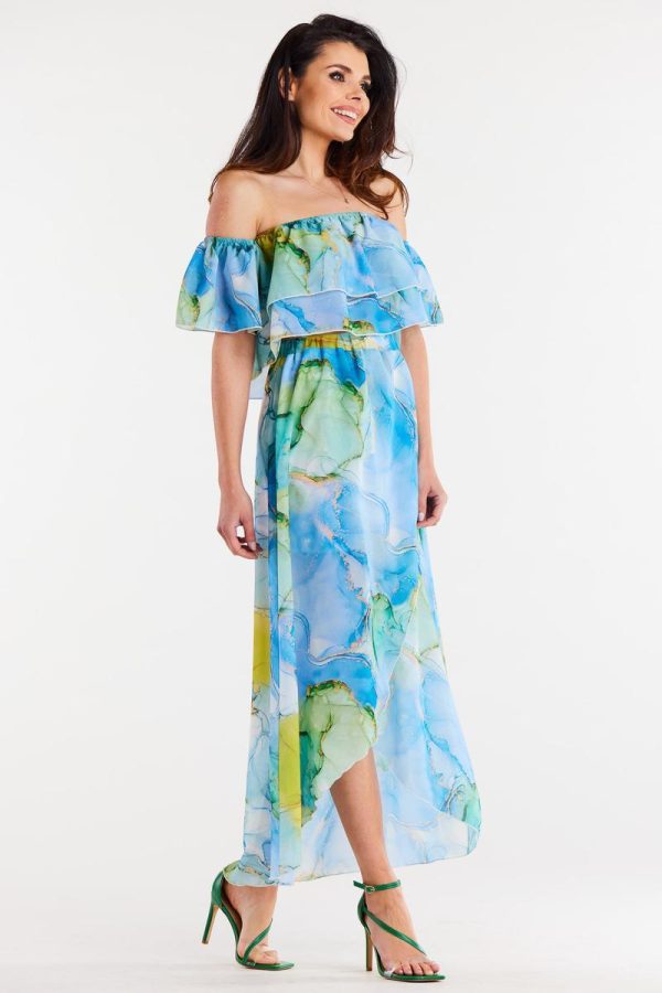 Multicolor Long Skirt in Skirts with Polyester