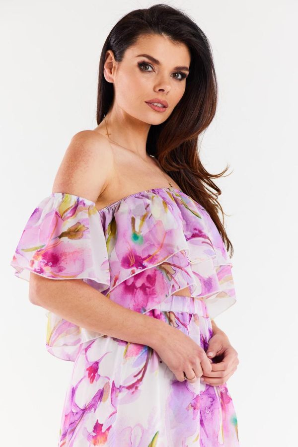 Violet Blouse in Women`s Blouses, Tunics with Polyester