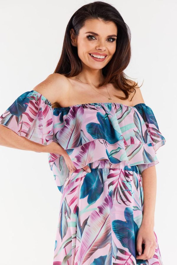Multicolor Blouse in Women`s Blouses, Tunics with Polyester