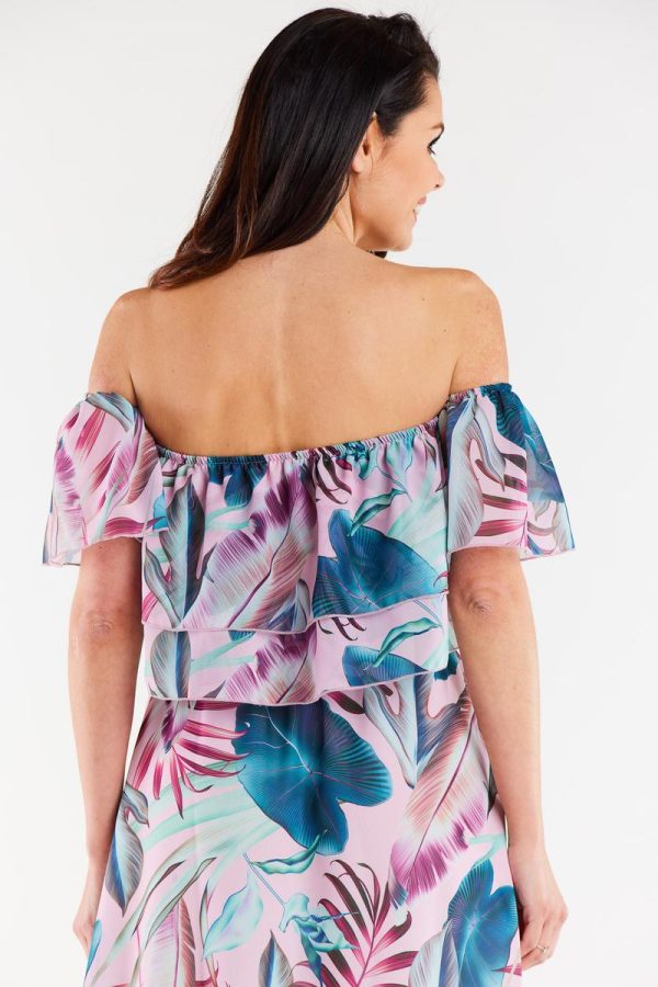 Multicolor Blouse in Women`s Blouses, Tunics with Polyester