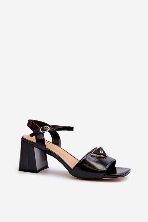black Heel sandals model 196645 Step in style