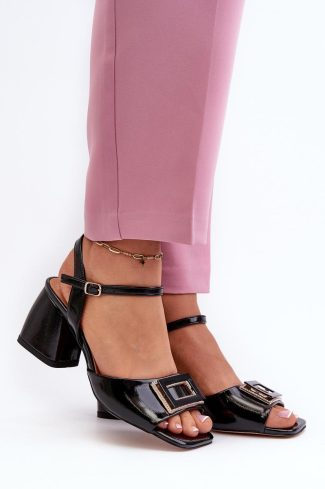 black Heel sandals model 196646 Step in style