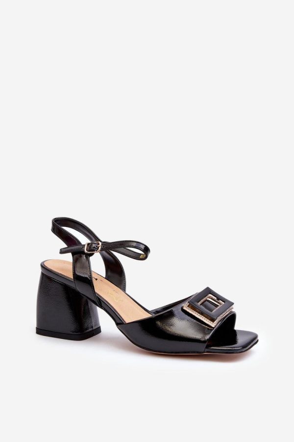 black Heel sandals model 196646 Step in style