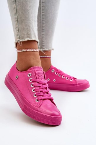 1029010.jpg Pink Sneakers in Women`s Athletic Shoes, Trainers, Sneakers with Fabric, Footbed, Upper Height and Sole Height