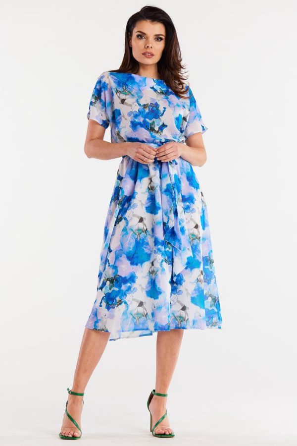 Blue Daydress in Day Dresses with Polyester