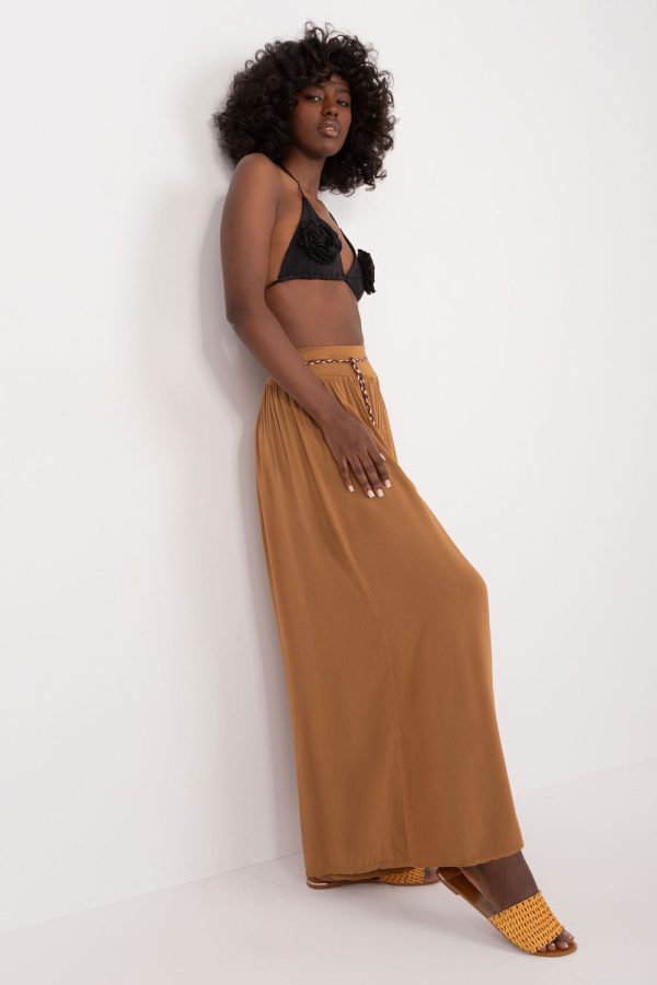 Brown Women Trousers in Pants, Trousers, Shorts with Viscose