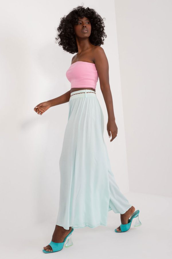 Green Women Trousers in Pants, Trousers, Shorts with Viscose