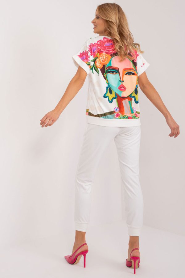 Beige Set in Pants, Trousers, Shorts with Spandex and Polyester