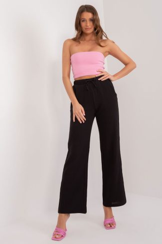 Black Women Trousers in Pants, Trousers, Shorts with Cotton