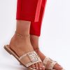 1029782.jpg Beige Flip-flops in Sandals & Flip-Flops For Women with Fabric and Footbed