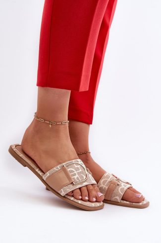 1029782.jpg Beige Flip-flops in Sandals & Flip-Flops For Women with Fabric and Footbed