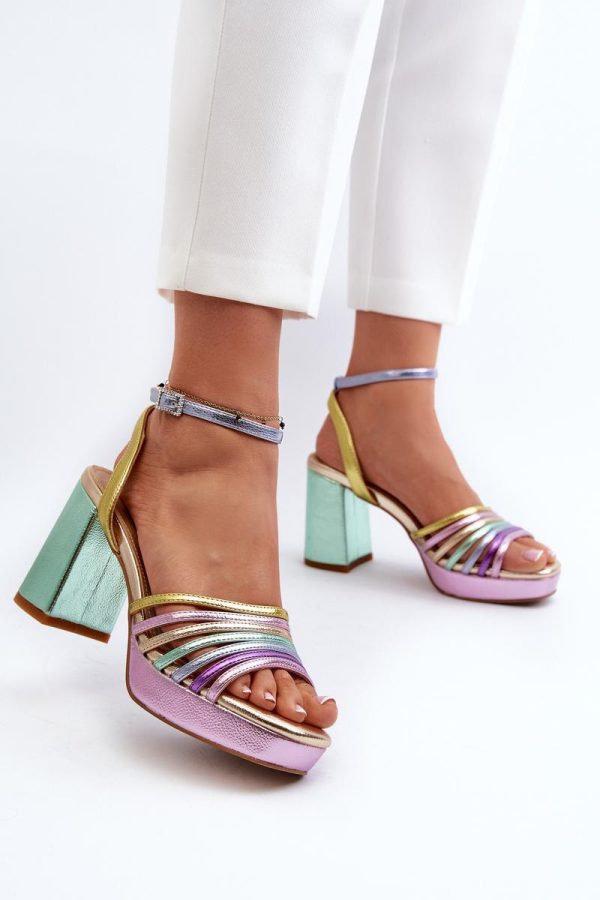 multicolor Heel sandals model 196965 Step in style