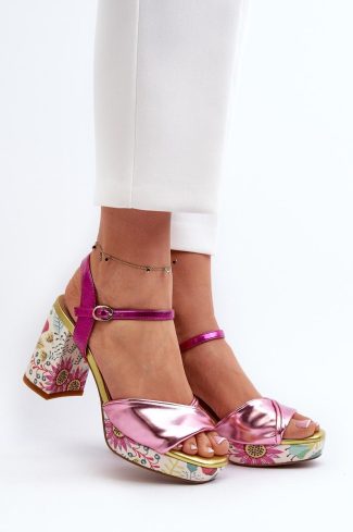 pink Heel sandals model 196971 Step in style